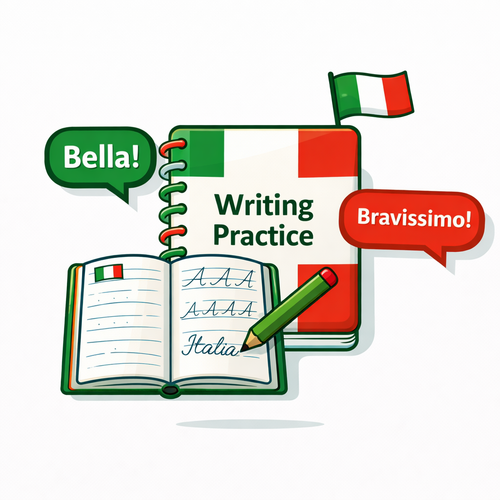 Italian Writing Practice Workbook