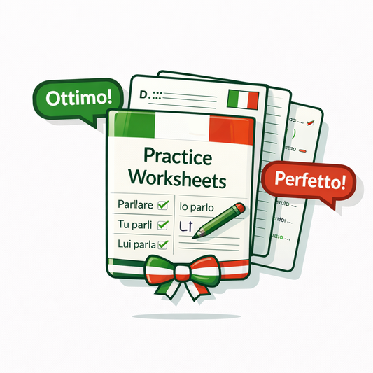 Italian Practice Worksheets Pack