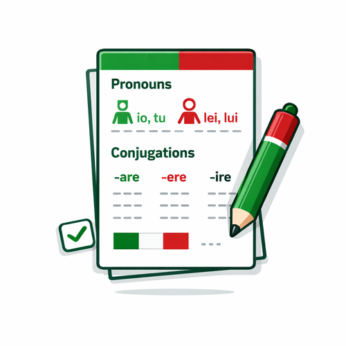 Italian Grammar Cheat Sheet